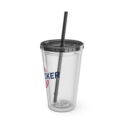 Van-Packer Sunsplash Tumbler with Straw, 16oz