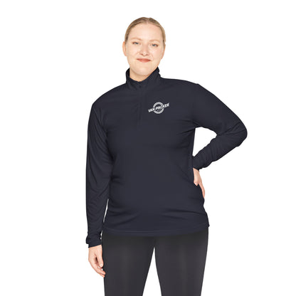 Unisex Quarter-Zip Van-Packer White Logo Pullover