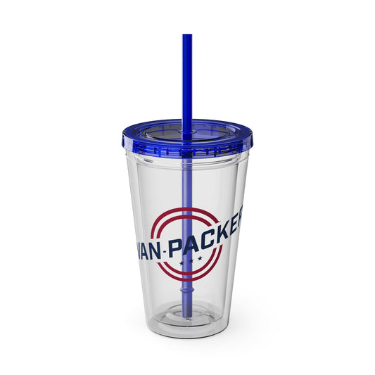 Van-Packer Sunsplash Tumbler with Straw, 16oz