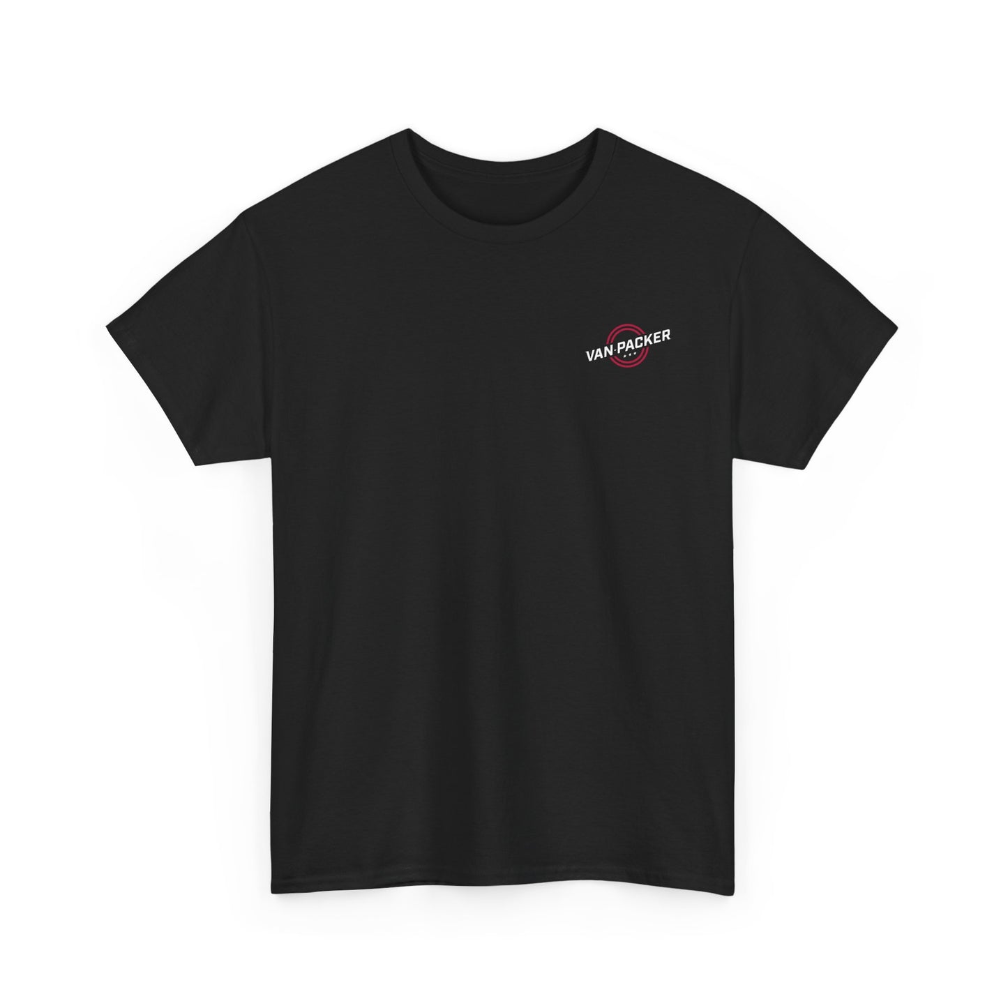 Van-Packer Logo Left Chest Made in the USA on Back T-Shirt