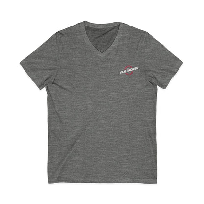 Unisex Jersey Short Sleeve Van-Packer V-Neck Tee