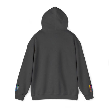 Unisex Heavy Blend™ Hooded Van-Packer White Logo Sweatshirt