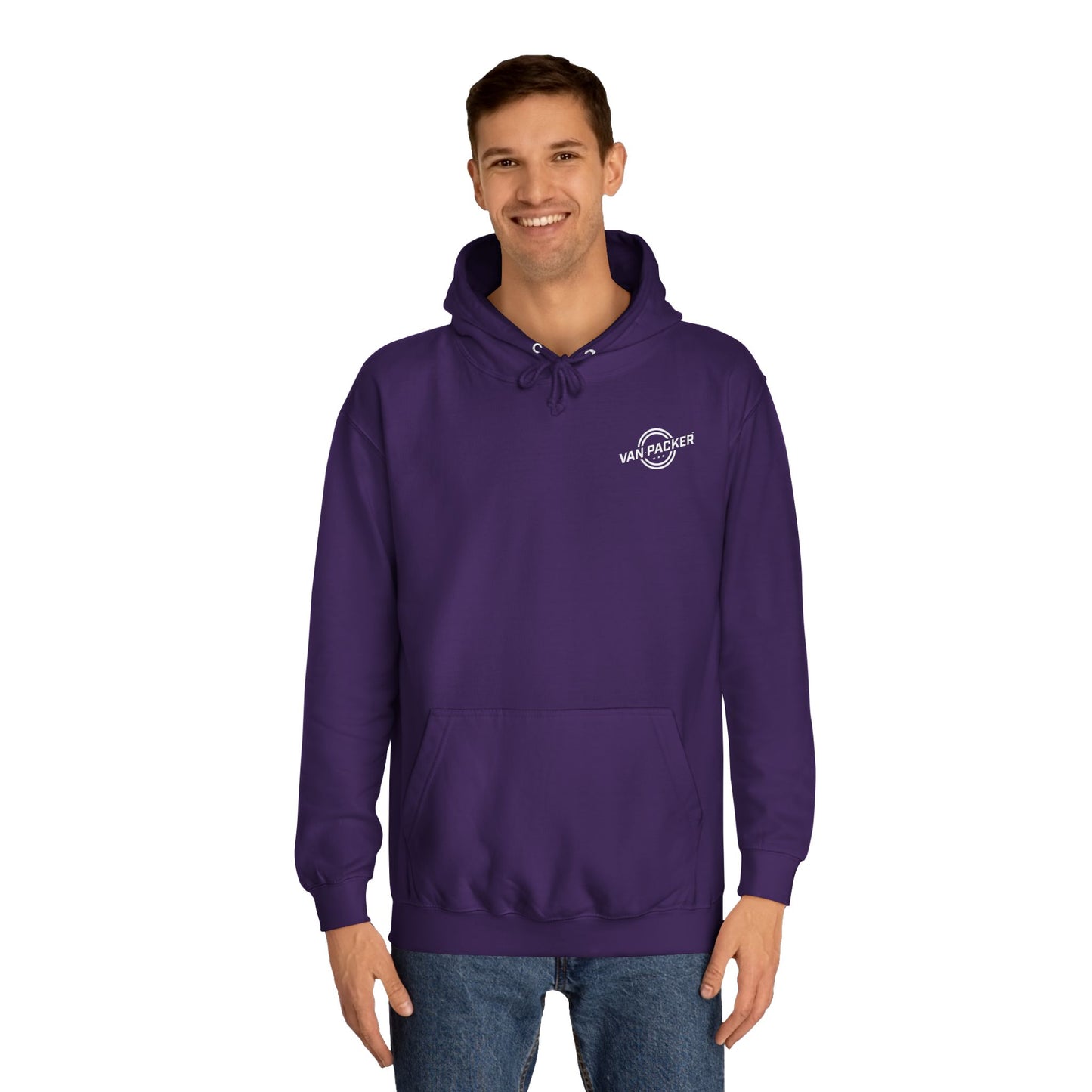 Unisex College Van-Packer White Logo Hoodie