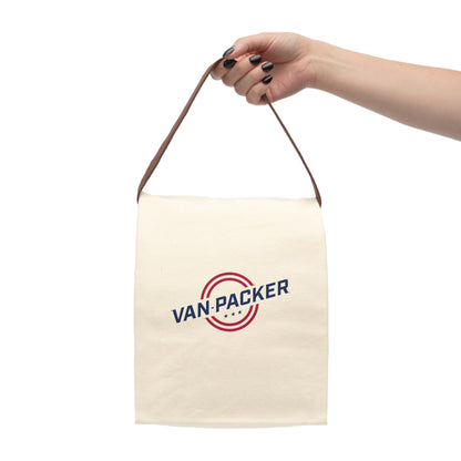 Van-Packer Canvas Lunch Bag With Strap