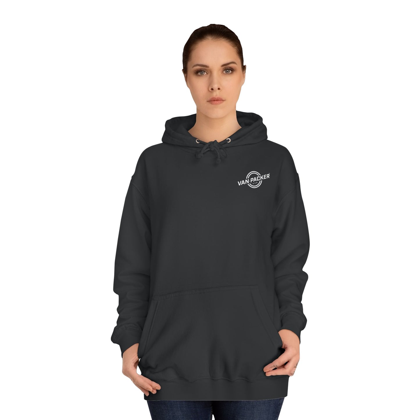 Unisex College Van-Packer White Logo Hoodie
