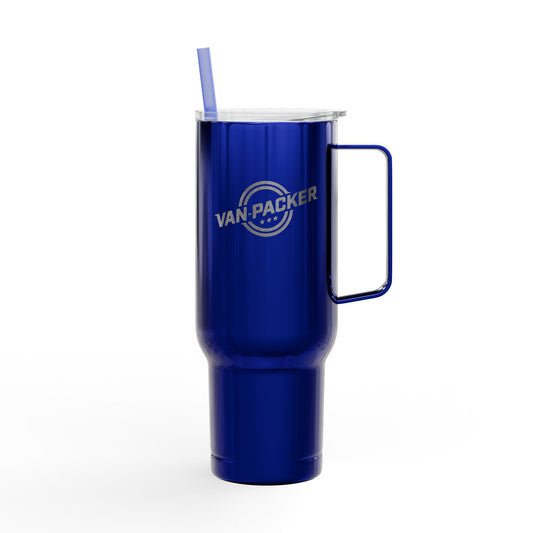 Koozie Insulated Tumbler with Lid & Van-Packer Logo, 40oz
