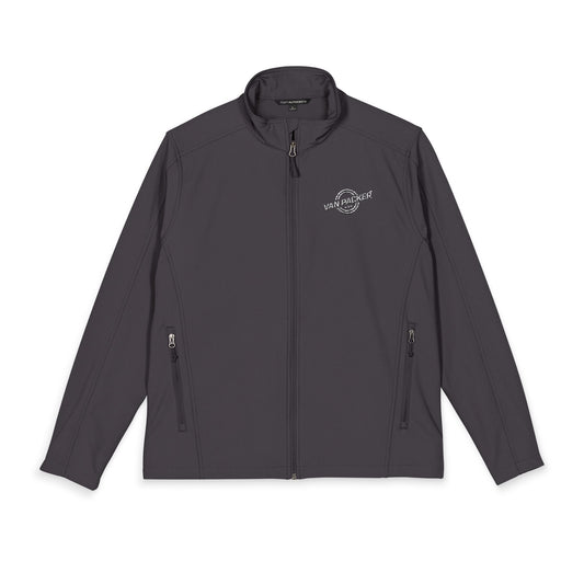 Port Authority® Men's Core Soft Shell Van-Packer White Logo Jacket
