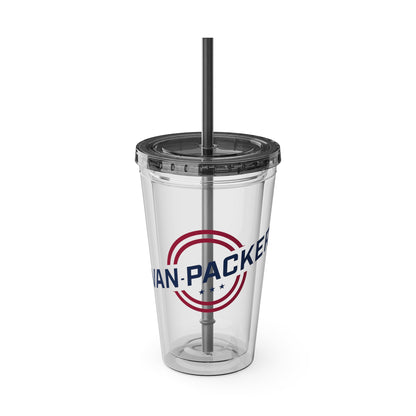 Van-Packer Sunsplash Tumbler with Straw, 16oz