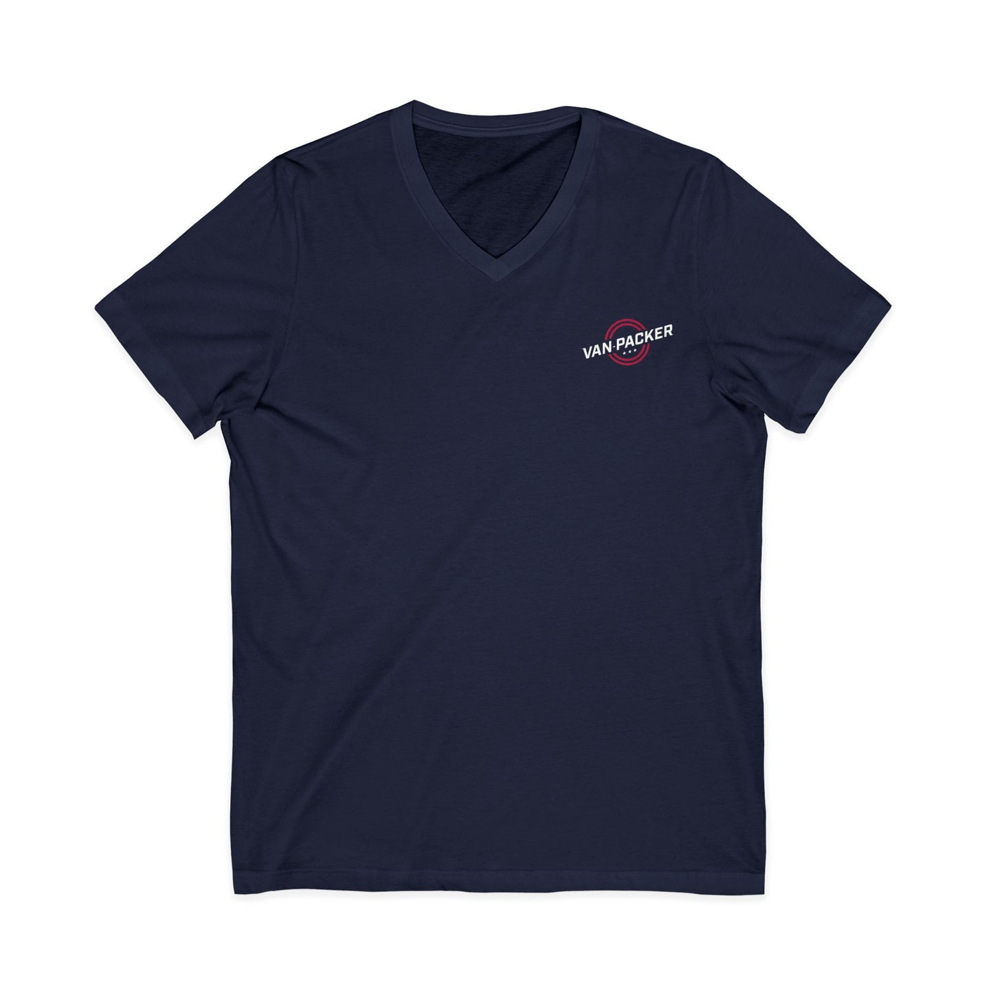 Unisex Jersey Short Sleeve Van-Packer V-Neck Tee