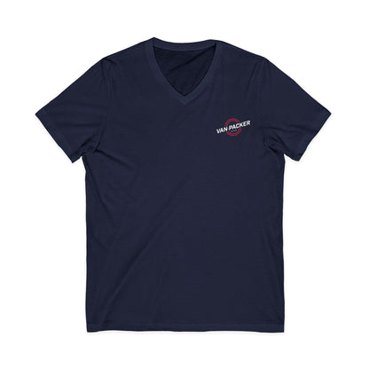 Unisex Jersey Short Sleeve Van-Packer V-Neck Tee