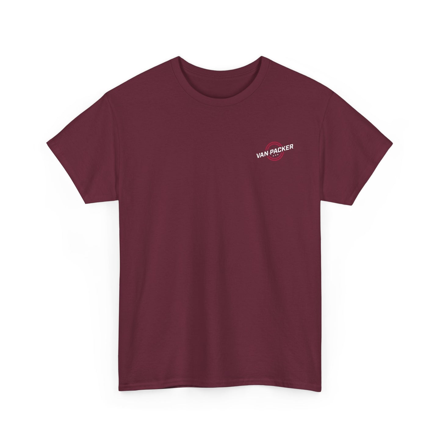 Van-Packer Logo Left Chest Made in the USA on Back T-Shirt