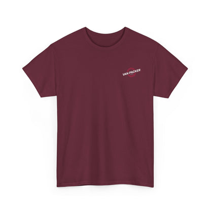 Van-Packer Logo Left Chest Made in the USA on Back T-Shirt
