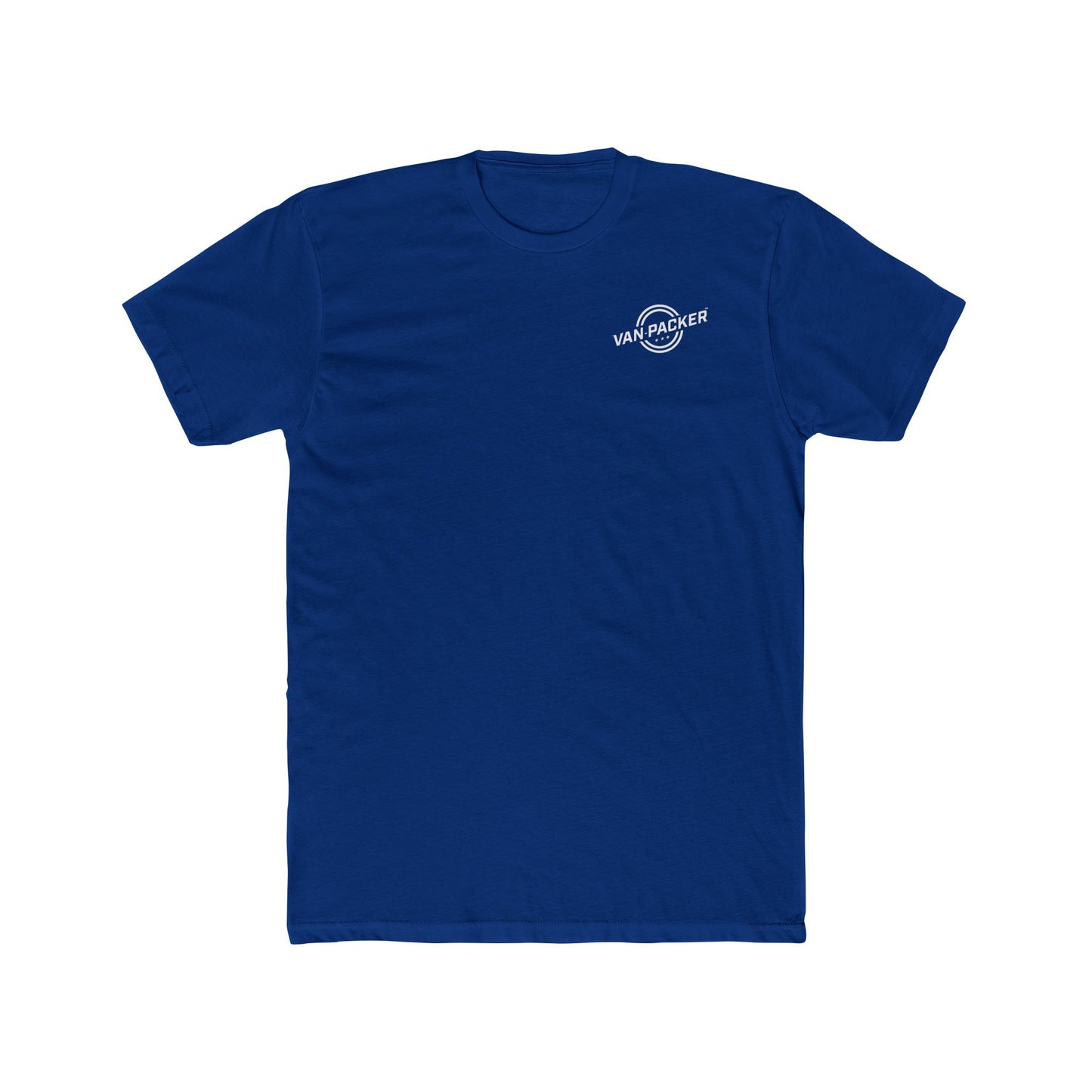 Unisex Cotton Crew Van-Packer White Logo Tee