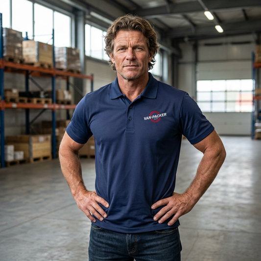 Van Packer Logo Sport Polo Men's Performance Work Shirt