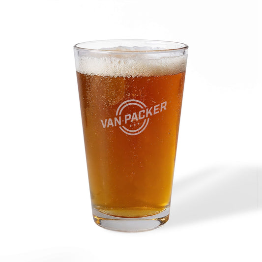 Pint Mixing Glass, 16oz Van-Packer Logo