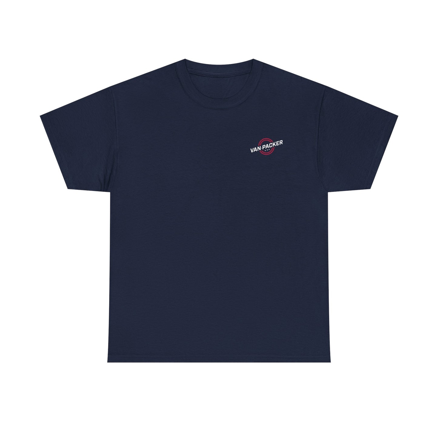 Van-Packer Logo Left Chest Made in the USA on Back T-Shirt