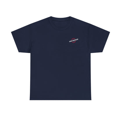 Van-Packer Logo Left Chest Made in the USA on Back T-Shirt