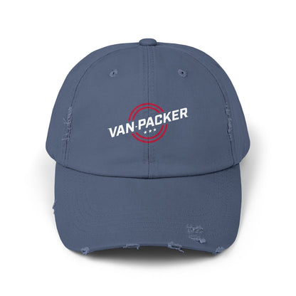 Unisex Distressed Van-Packer Cap