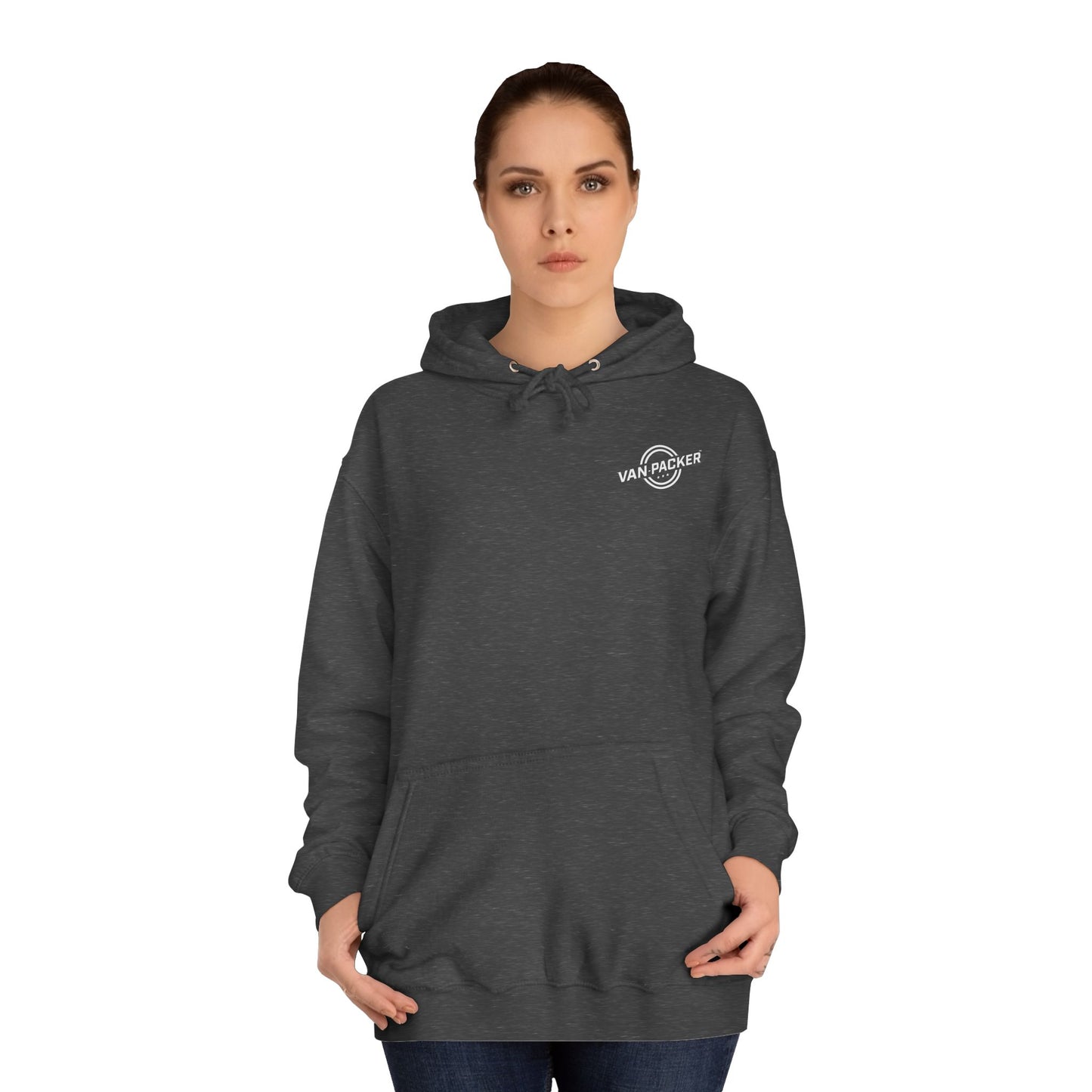 Unisex College Van-Packer White Logo Hoodie