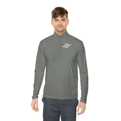 Unisex Quarter-Zip Van-Packer White Logo Pullover