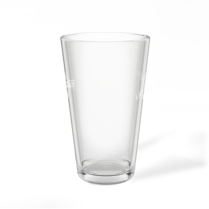 Pint Mixing Glass, 16oz Van-Packer Logo