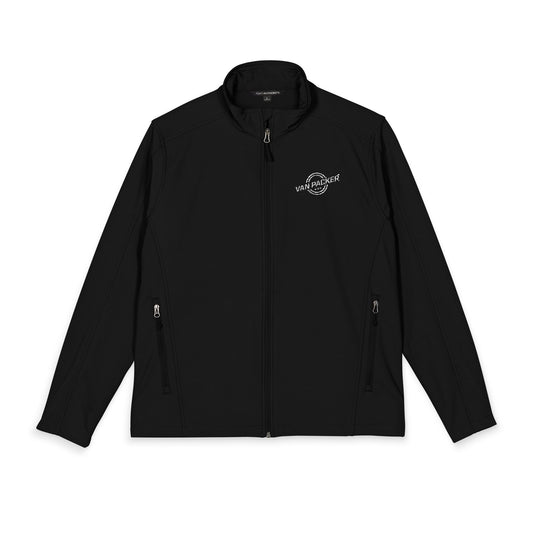 Port Authority® Men's Core Soft Shell Van-Packer White Logo Jacket