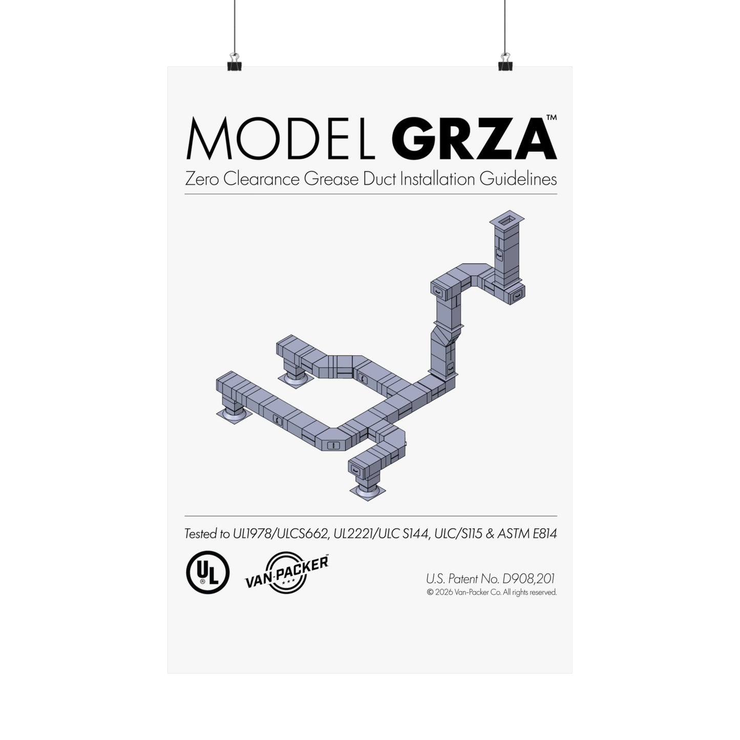 Van-Packer Model GRZA Vertical Poster