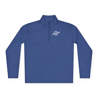 Unisex Quarter-Zip Van-Packer White Logo Pullover