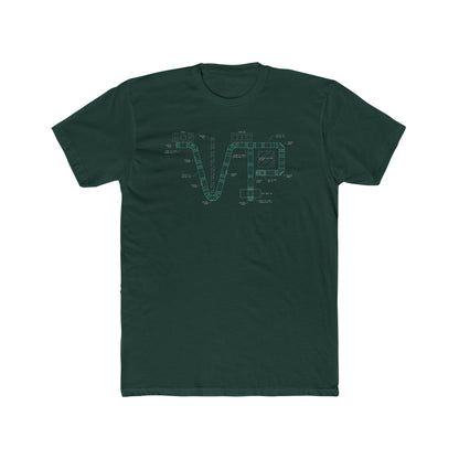 Unisex Cotton Van-Packer Duct Diagram Graphic Tee