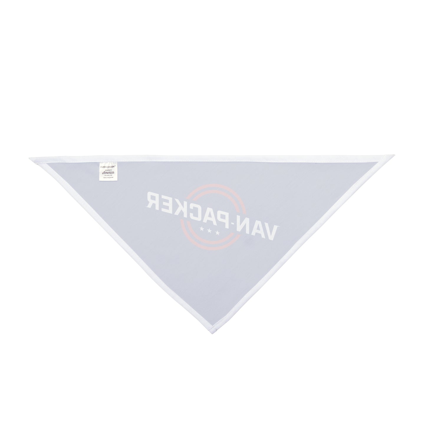 Van-Packer Pet Bandana — Blue Dog & Cat Bandana with Logo