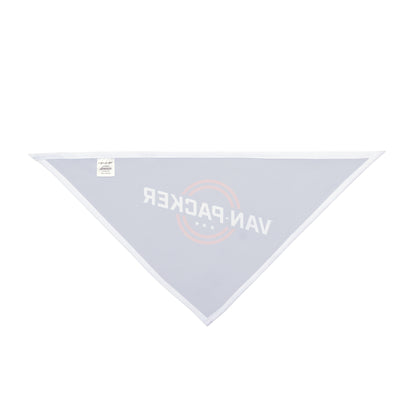 Van-Packer Pet Bandana — Blue Dog & Cat Bandana with Logo