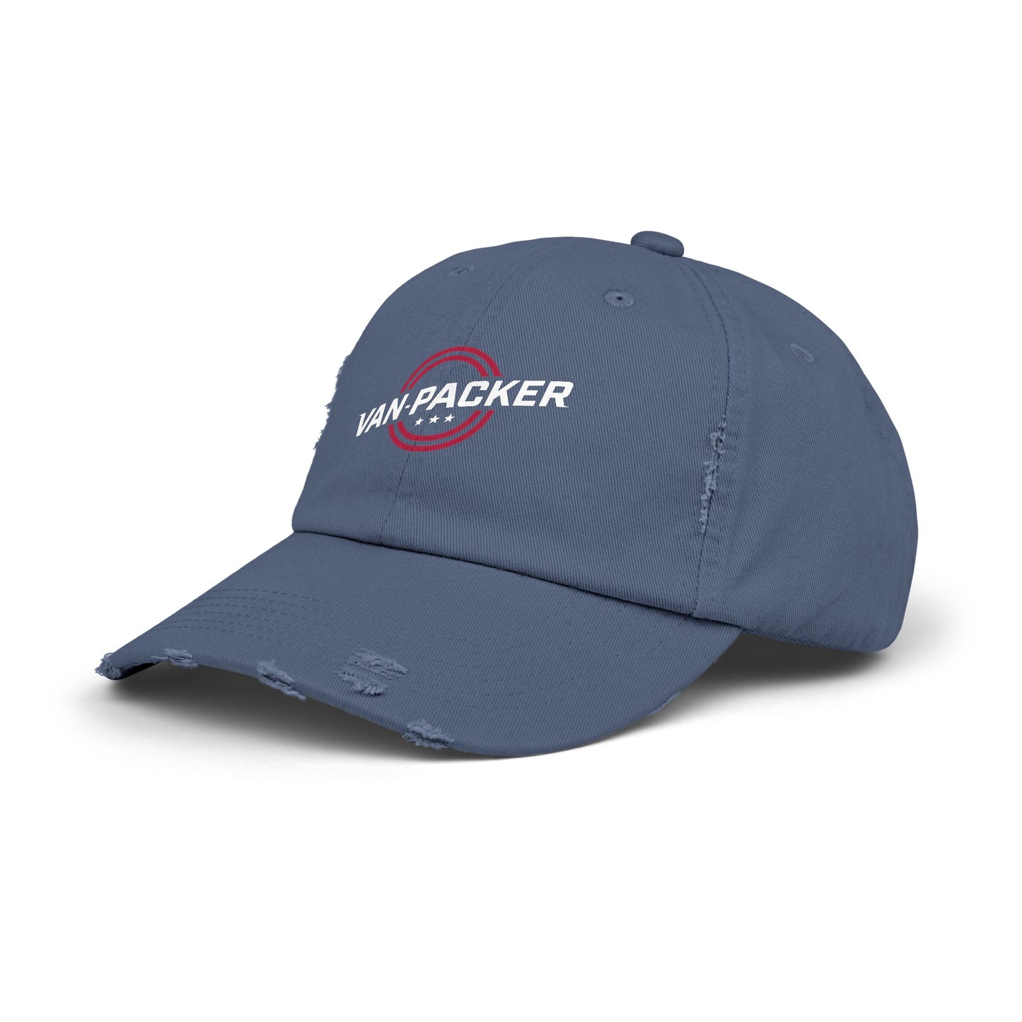 Unisex Distressed Van-Packer Cap