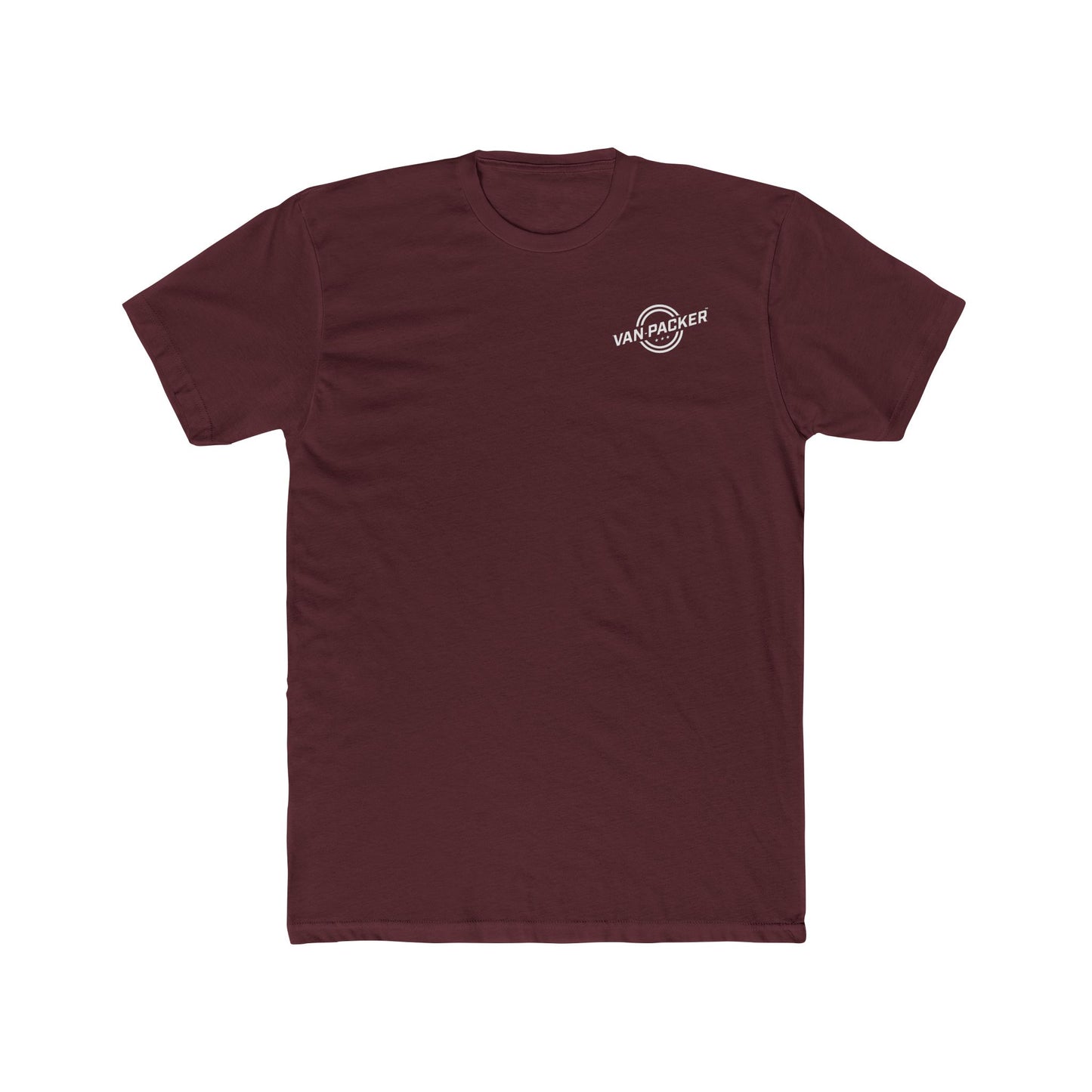 Unisex Cotton Crew Van-Packer White Logo Tee