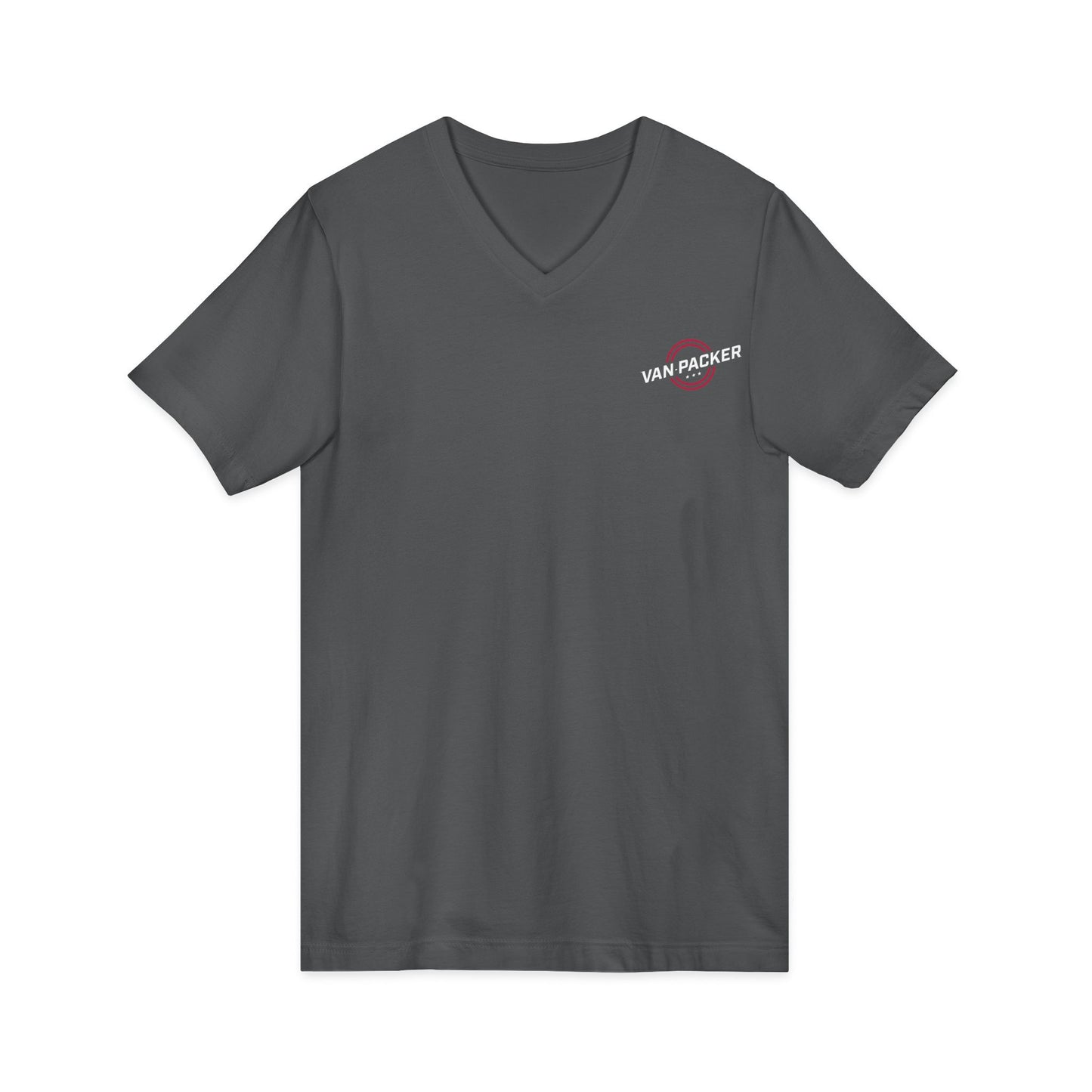 Unisex Jersey Short Sleeve Van-Packer V-Neck Tee