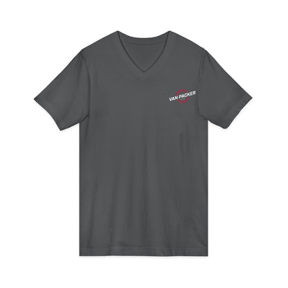 Unisex Jersey Short Sleeve Van-Packer V-Neck Tee