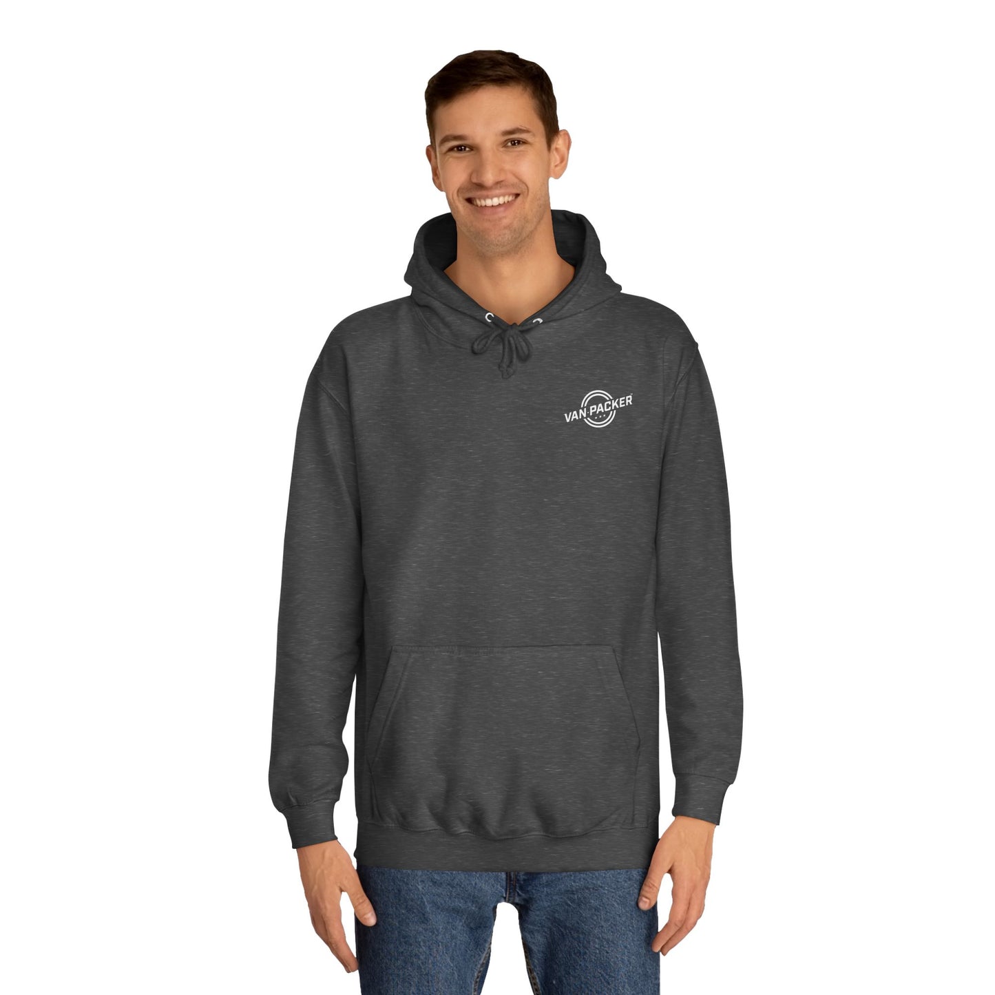 Unisex College Van-Packer White Logo Hoodie
