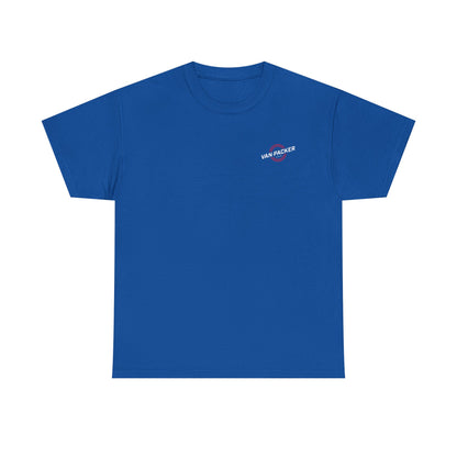 Van-Packer Logo Left Chest Made in the USA on Back T-Shirt