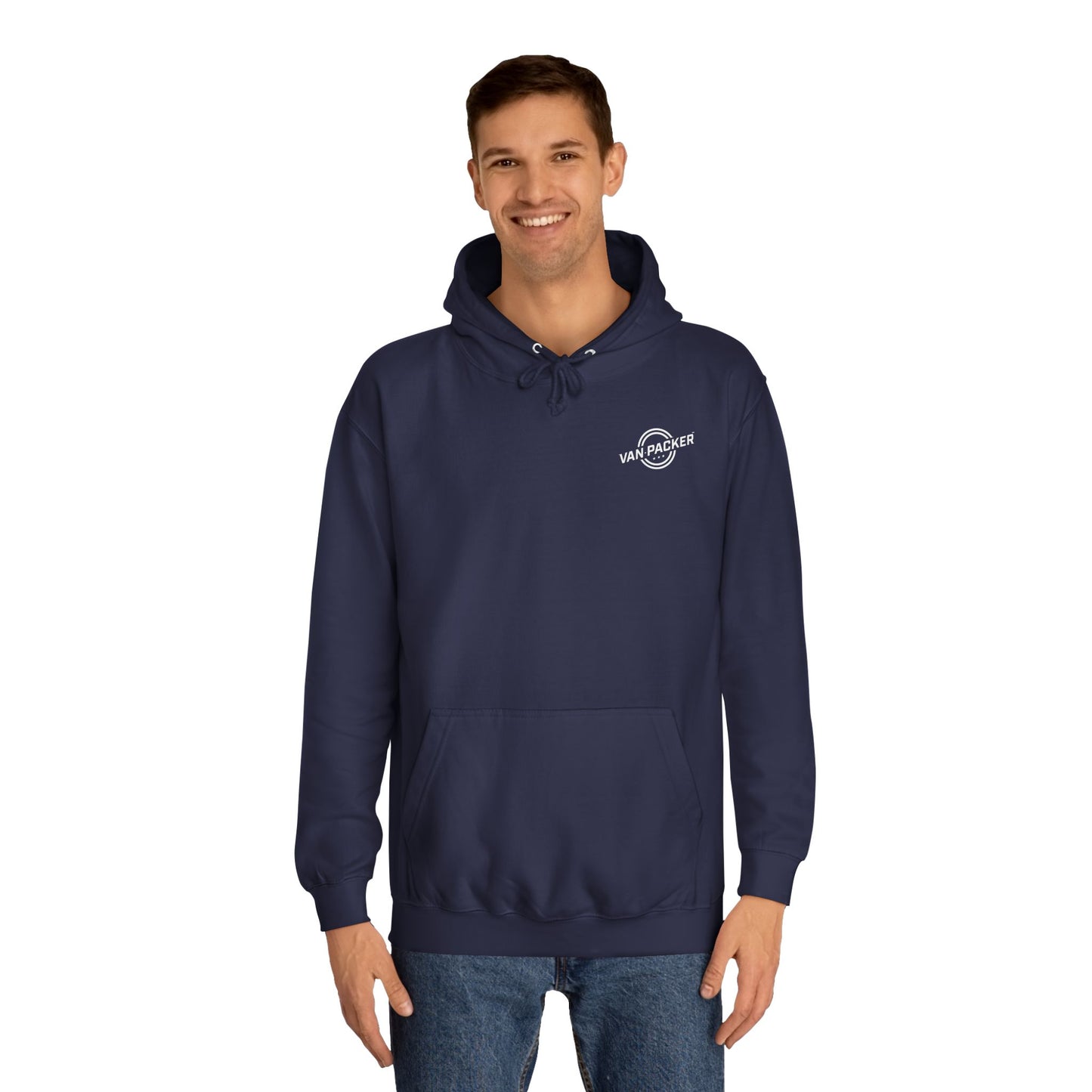Unisex College Van-Packer White Logo Hoodie