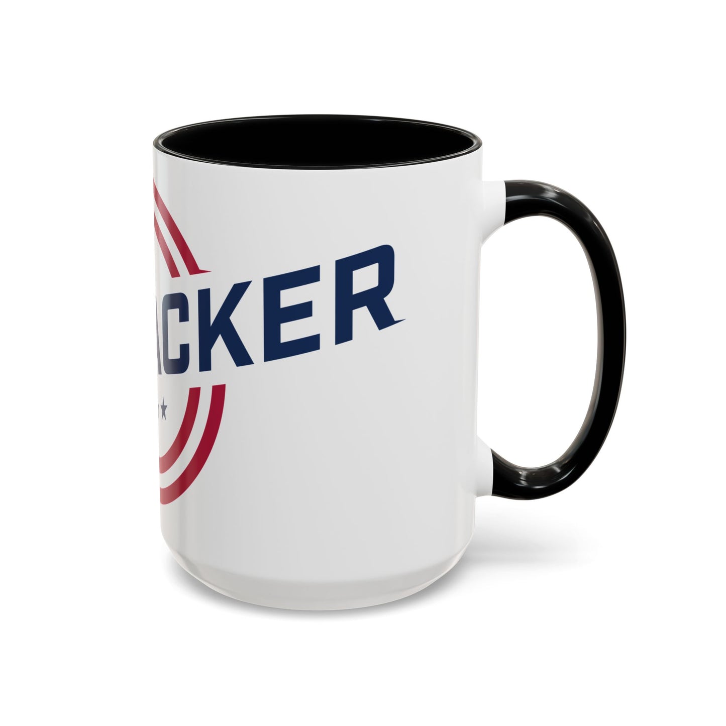 Modern Accent Van-Packer Coffee Mug — Bold Minimalist Circle Design (11/15 oz)