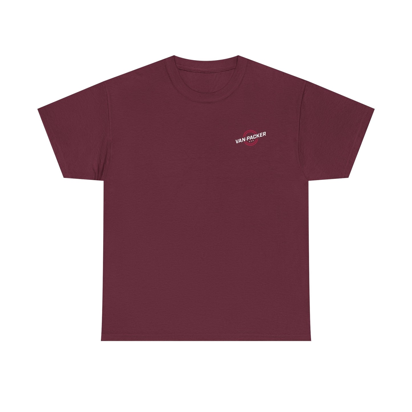 Van-Packer Logo Left Chest Made in the USA on Back T-Shirt