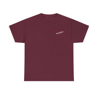 Van-Packer Logo Left Chest Made in the USA on Back T-Shirt