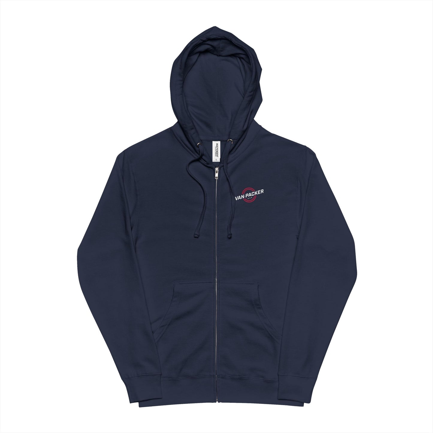 Unisex Zip-Up Sweatshirt Left Chest Van-Packer Logo