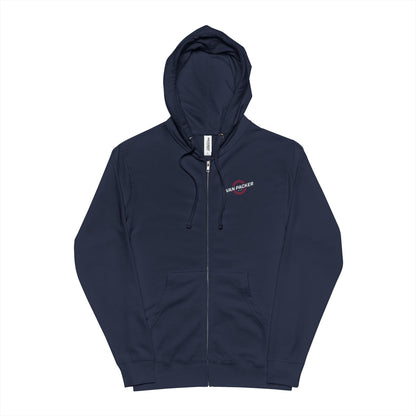 Unisex Zip-Up Sweatshirt Left Chest Van-Packer Logo