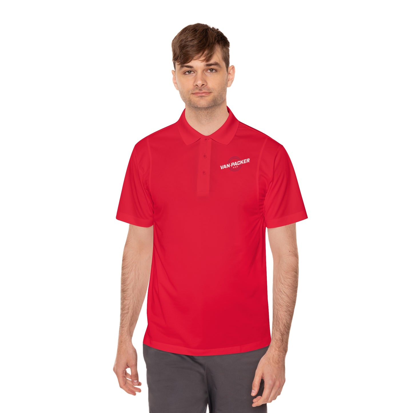 Van Packer Logo Sport Polo Men's Performance Work Shirt