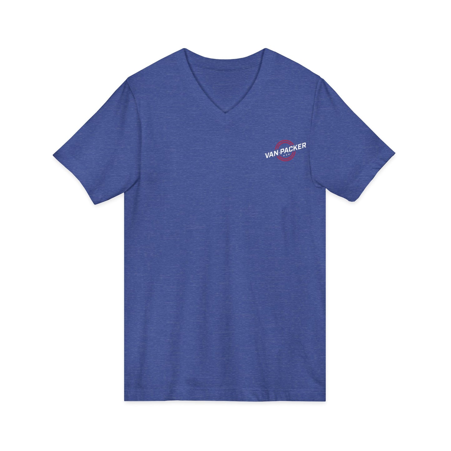 Unisex Jersey Short Sleeve Van-Packer V-Neck Tee
