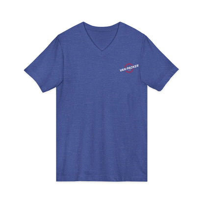 Unisex Jersey Short Sleeve Van-Packer V-Neck Tee