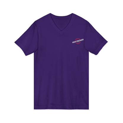 Unisex Jersey Short Sleeve Van-Packer V-Neck Tee