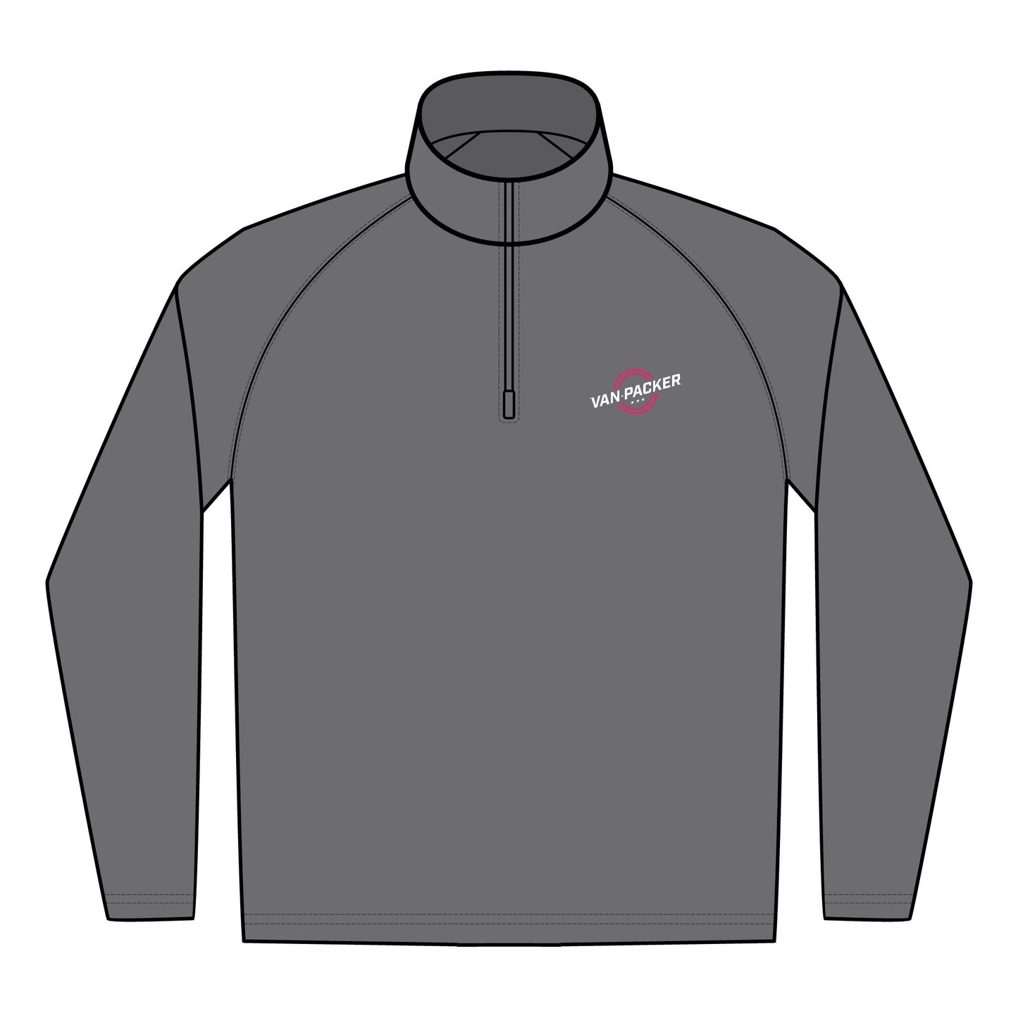 Embroidered Quarter-Zip Unisex Pullover