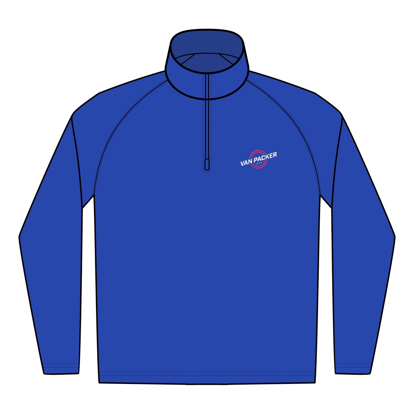 Embroidered Quarter-Zip Unisex Pullover