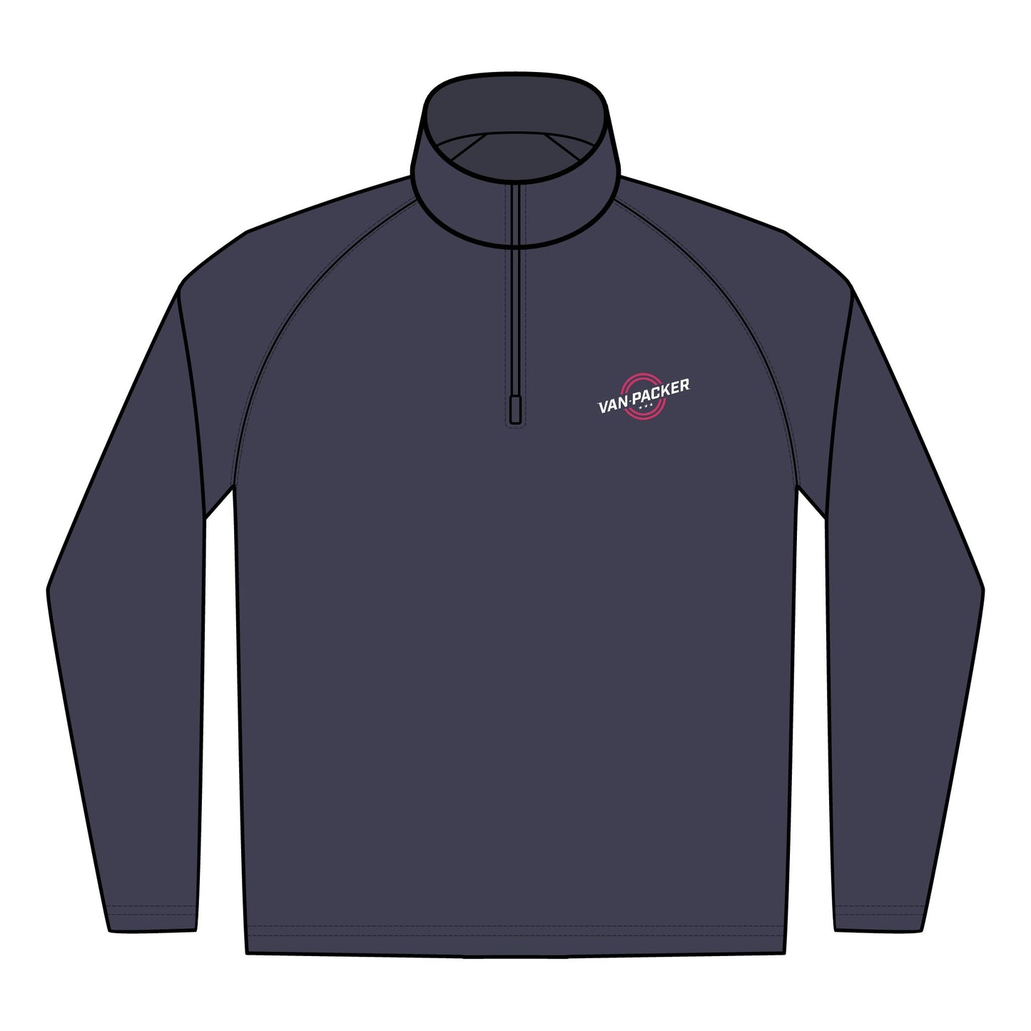 Embroidered Quarter-Zip Unisex Pullover